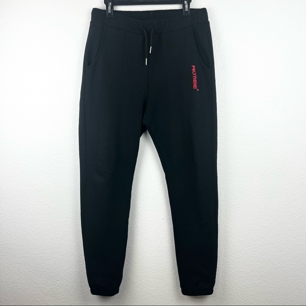 POLYTHENE* OPTICS Logo Sweatpants, Black, Size Small, NWOT!
